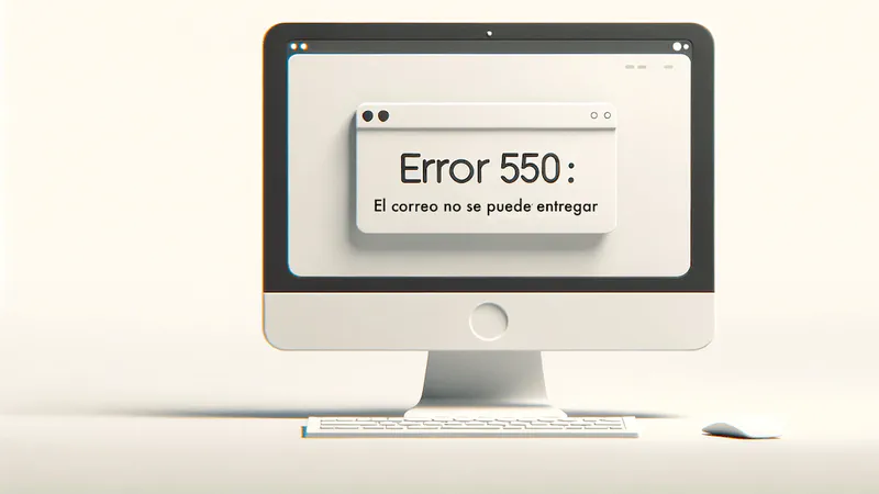 ¿Cómo se arregla el error 550 en su email?