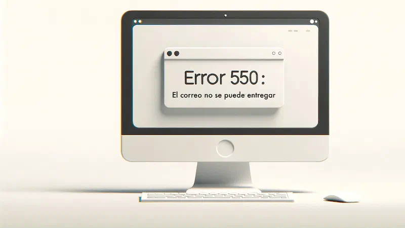 ¿Cómo se arregla el error 550 en su email?